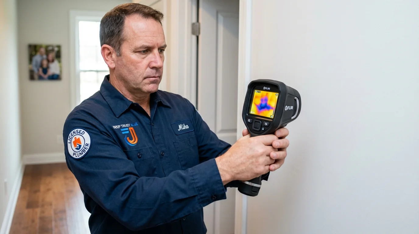 Thermal imaging leak detection by Johns Plumbing LLC in Corydon